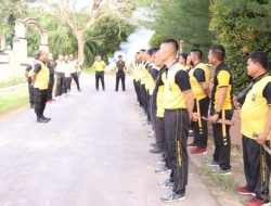 Kapolres Sergai Pimpin Apel Giat Gotong Royong Kurve, Dukung Kejuaraan Dunia Perahu Motor Power Boat F1H2O di Danau Toba