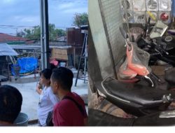 Polsek Percut Sei Tuan berhasil menemukan gudang penyimpanan sepedamotor hasil kejahatan di Jalan Rambungan Desa Bandar Klippa