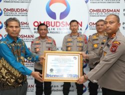 Kapolres Sergai Raih Penghargaan dari Ombudsman RI