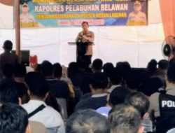 Kapolres Pelabuhan Belawan, AKBP Josua Tampubolon SH MH Melaksanakan Kegiatan tatap muka dengan masyarakat, tokoh agama dan pemuda yang berlangsung di Mapolsek Medan Labuhan