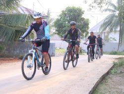 Kapolres Serdang Bedagai AKBP Dr. Ali Machfud, SIK, MIK bersama PJU Polres Serdang Bedagai Berolahraga Sepeda (Gowes) Sekaligus Mengecek Situasi Kamtibmas di Wilayah Hukum Polres Serdang Bedagai