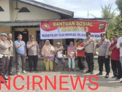 Giat pemberian bantuan sosial dalam rangka membantu warga masyarakat yg kurang mampu di wilkum Polres Serdang Bedagai