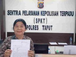 Korban Pengalihan Sewa Kios Sepihak Di Pasar Tarutung, Resmi Membuat Laporan Ke Polres Tapanuli Utara