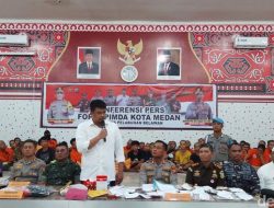 Konferensi Pers Penangkapan Pelaku Kejahatan Kasus – Kasus Atensi Bersama Walikota Medan Mhd. Bobby Nasution, SE., MM.,