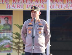 Kapolres Dairi Pimpin Apel Pagi, Sampaikan Pesan Kamtibmas ke Personil