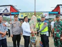 Kapolres Simalungun Bersama Bupati Dan Dandim Meninjau Persiapan Pos Pam Idul Fitri 1444H /2023
