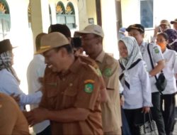 Camat Amplas Gelar Halal Bihalal Usai Apel Pagi Pasca Libur Lebaran