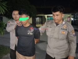 Polsek Pantai Cermin mengamankan pelaku TP Percobaan pembunuhan atau KDRT