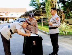 Kapolres Binjai AKBP Hendrick Situmorang Pimpin Sertijab Dua Perwira Menengah