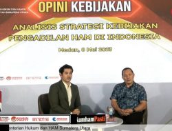 RUTAN LABUHAN DELI KANWIL KEMENKUMHAM SUMUT IKUTI KEGIATAN SOSIALISASI OPINI KEBIJAKAN TERKAIT ANALISIS STRATEGI KEBIJAKAN PENGADILAN HAM DI INDONESIA