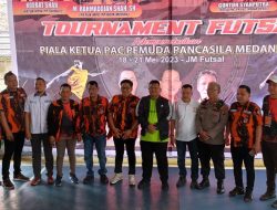 Resmi Dibuka Turnamen Futsal PAC Pemuda Pancasila Medan Denai 18 Mei 2023