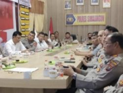 Jajaran Polres Simalungun Ikuti Taklimat Akhir Audit Kinerja Irwasda Polda Sumut Tahap I TA 2023