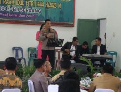 Kapolresta Deli Serdang Beserta PJU Hadiri Halal Bi Halal di Makodim 0204 Deli Serdang