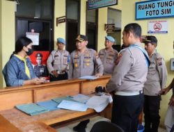 Kapolres Dairi AKBP Wahyudi Rahman, S.H, S.I.K, M.M melakukan Pengecekan Pelayanan Publik yang ada di Mapolres Dairi