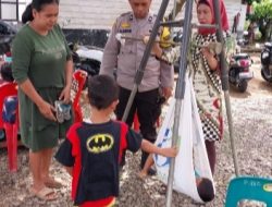 Dalam Rangka Penanggulangan Stunting, Bhabinkamtibmas Polsek Salapian Sambang ke Puskesmas