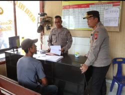 Kapolres Simalungun Sidak Di Polsek Tanah Jawa, Buka Mata Dan Telinga Untuk Pelayanan Kepada Masyarakat