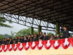 Kapolres Padang Sidimpuan AKBP Dwi Prasetyo Wibowo, S.I.K., Menghadiri Upacara Pengibaran Bendera Merah Putih Dalam Rangka Peringatan Hari Lahir Pancasila Tahun 2023