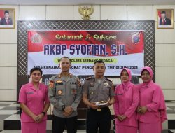 Kapolres Sergai Pimpin Upacara Kenaikan Pangkat Kepada Personil Polres