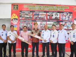 Kepala Rutan Kelas I Labuhan Deli Kanwil Kemenkumham Sumut, Erwin F. Simangunsong menerima kunjungan Ketua Dewan Perwakilan Rakyat Daerah (DPRD) Hasyim, S.E