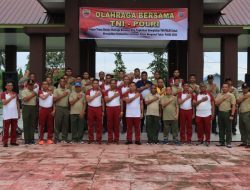 POLRES BINJAI MELAKSANAKAN KEGIATAN OLAHRAGA BERSAMA TNI-POLRI DALAM RANGKA MENYAMBUT HARI BHAYANGKARA KE-77