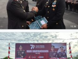 Polresta Deli Serdang Gelar Upacara Peringatan Hari Bhayangkara Ke 77