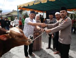 Kapolres Dairi Gelar Penyembelihan Hewan Qurban Pada Idul Adha 1444 H Tahun 2023