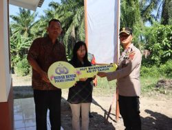 Polres Langkat Polda Sumut Bedah Rumah Dalam Rangka HUT Bhayangkara Ke-77, Polres Langkat