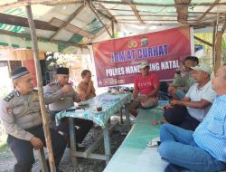 Sat Binmas Polres Madina, Gelar Jum’at Curhat di Lorong Aek Galoga