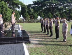 Apel pemberian piagam penghargaan kepada personil Polres Serdang Bedagai yang berprestasi