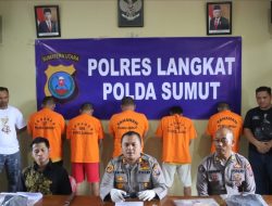 Polres Langkat Pengungkapan kasus Tindak Pidana Melakukan Kekerasan secara Bersama Sama Terhadap Orang