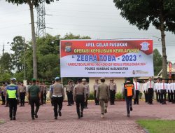 Apel Gelar Pasukan Operasi “ZEBRA TOBA – 2023”, Polres Humbahas