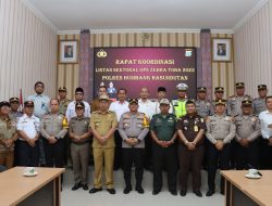 Rapat Koordinasi Lintas Sektoral Polres Humbahas bersama Instansi Terkait Operasi Zebra