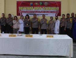 Deteksi Dini Penyalahgunaan Narkotika, Polres Langkat Cek Urine Anggota Polri Dan ASN