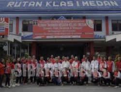 Rutan Kelas I Medan adakan Latihan olahraga beladiri Tako