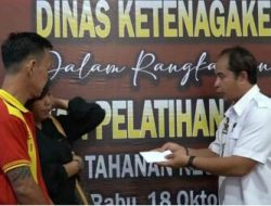 Rutan Kelas I Tanjung Gusta Medan Memberi Upah Hasil Karya Warga Binaan