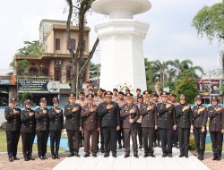 Kapolresta Deli Serdang Pimpin Upacara Ziarah Nasional Peringatan Hari Pahlawan Tahun 2023 di TMP Lubuk Pakam