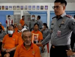 Rutan Kelas I Tanjung Gusta Medan Melakukan Pengecekan Darah Warga Binaan Lansia
