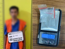 Sigap, Personil Satresnarkoba Amankan Pelaku Penyalahgunaan Narkotika Jenis Sabu