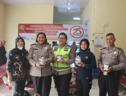 Polres Langkat Gelar Bhakti Sosial Donor Darah Jelang HUT Bhayangkara Ke-78