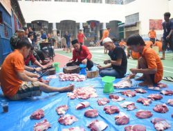 Rutan Labuhan Deli Gelar Shalat Idul Adha dan Penyembelihan Hewan Qurban