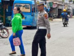 Satlantas Polres BatuBara Rutin Melaksanakan Pengaturan Jalan Untuk Memperlancar Arus Lalu Lintas