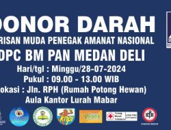 DPC BM PAN Medan Deli Sukses Gelar Donor Darah Perdana, Tarik 50 Pendonor