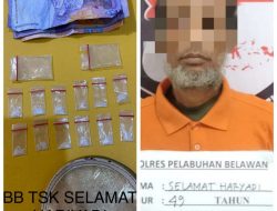 Pengedar Narkoba Tanjung Mulia Dibekuk, Polisi Temukan Barang Bukti Shabu