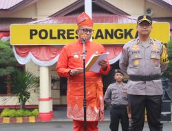 Pj Bupati Langkat Pimpin Apel Gelar Pasukan untuk Amankan PON XXI 2024