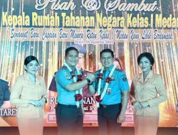 Pisah Sambut Pejabat Lama dan Pejabat Baru Rutan Kelas I Medan Berlangsung Haru
