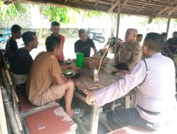 Sat Binmas Polres Langkat Laksanakan Sosialisasi dan Edukasi Kamtibmas di Desa Pantai Gemi