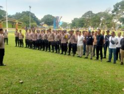 Polres Binjai Dan Jajaran Amankan Pelaksanaan Deklarasi Damai Pemilu Tahun 2024