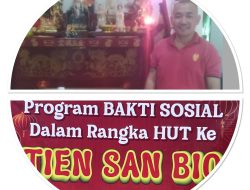 Klenteng Tien San Bio Gelar Aksi Sosial, Bagikan 150 Paket Sembako di HUT ke-2