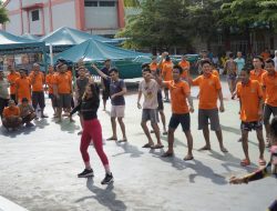 Senam Sehat Bersama WBP Ka.Rutan Beserta Jajaran Sosialisasi Terhadap Warga Binaan