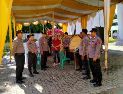 Kasat Samapta Polres Langkat Laksanakan Patroli dan Pengecekan Personel Pengamanan PPK Kecamatan Secanggang